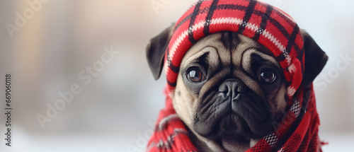 Dog with scarf © franklin