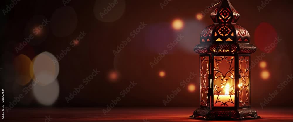 Anamorphic video Eid Mubarak ornamental lantern. Celebrating Ramadan Kareem, Eid al-Fitr, and Eid al-Adha with the Muslim community. Anamorphic video Eid Mubarak ornamental lantern. Celebrating Ramadan Kareem, Eid al-Fitr, and Eid al-Adha with the Muslim community.