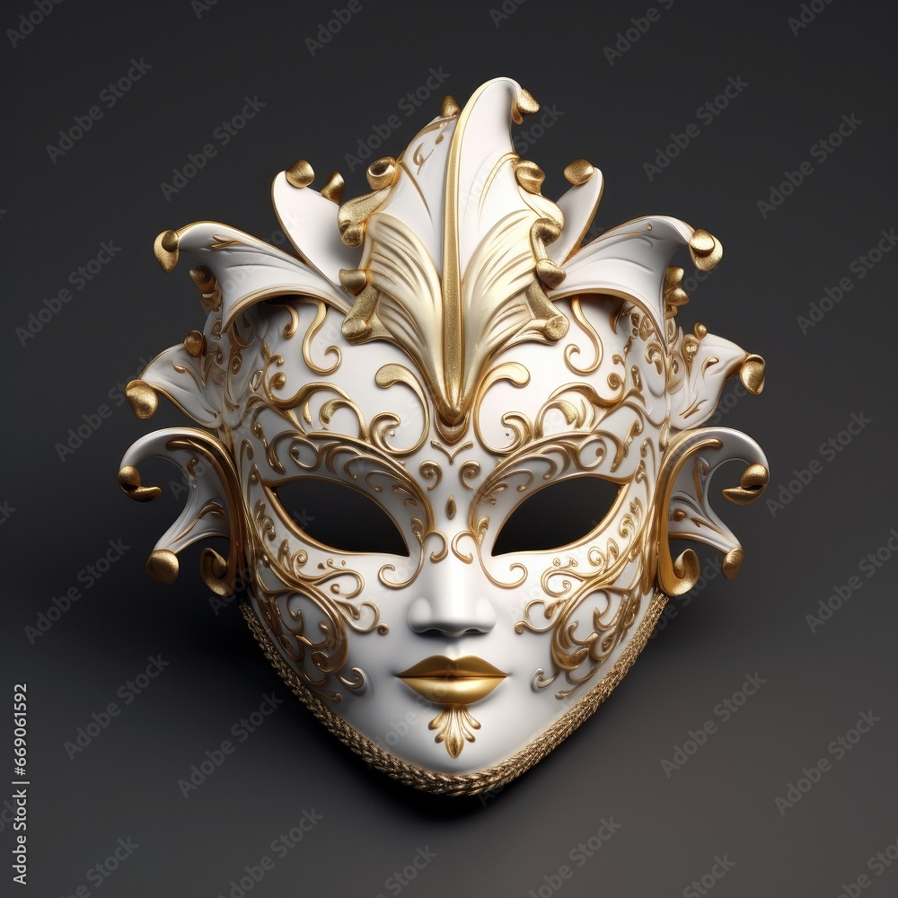 Luxury Carnival Venetian mask ,Generative Ai