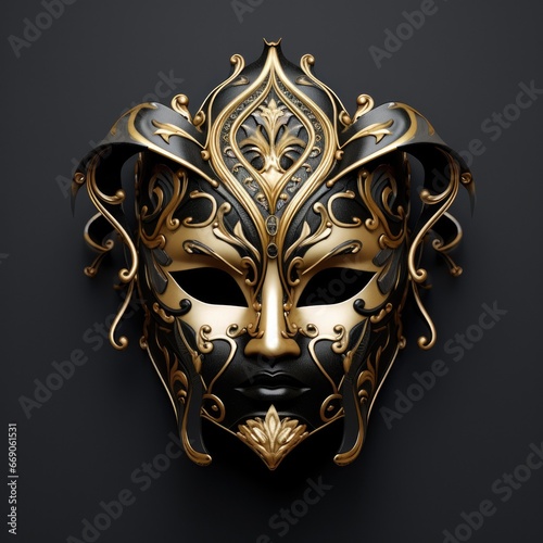 Luxury Carnival Venetian mask ,Generative Ai