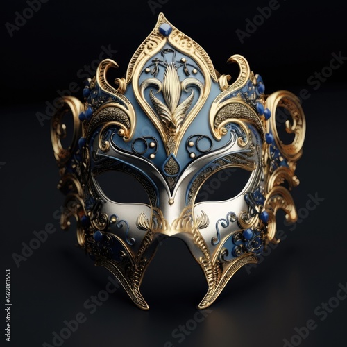 Luxury Carnival Venetian mask ,Generative Ai © suthiwan