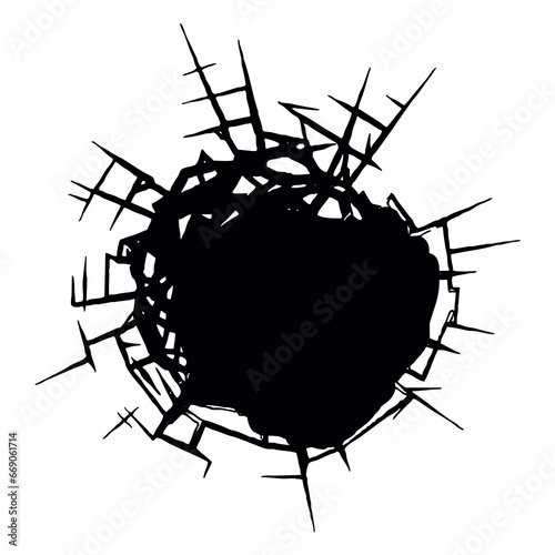 Image of a hole in the wall