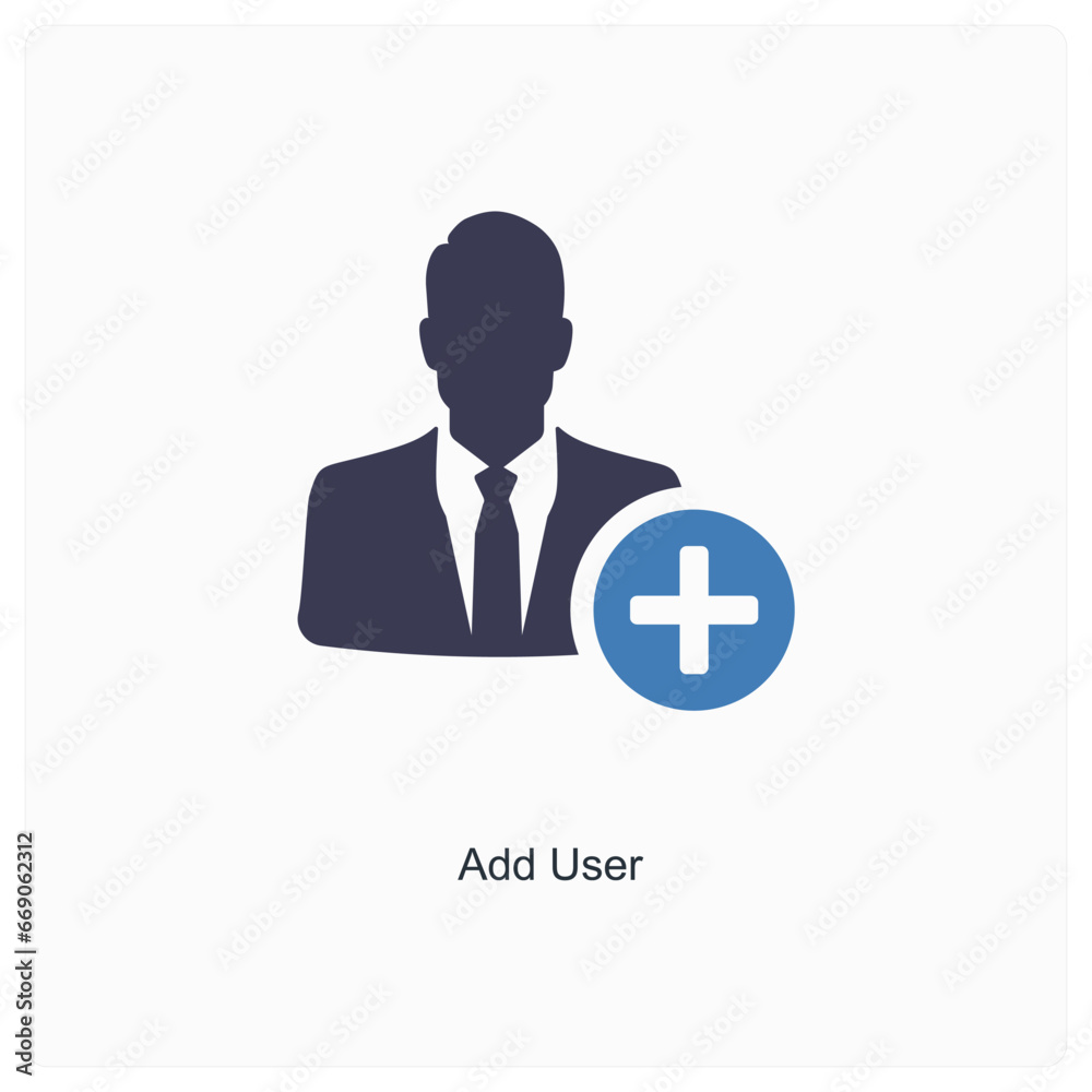 add user and create icon concept add user and create icon concept