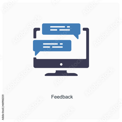 feedback and reviews icon concept