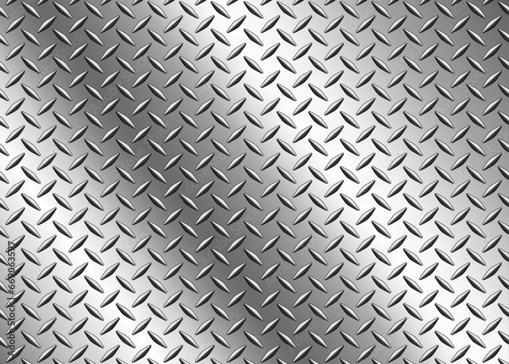 Stainless steel texture metallic, diamond pattern metal sheet texture background.