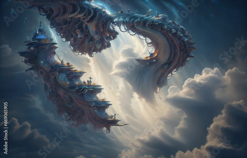 abstraction sky waterfall something inexplicable