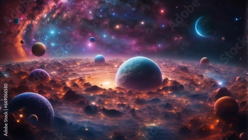 Fototapeta Naklejka Na Ścianę i Meble -  planet and space