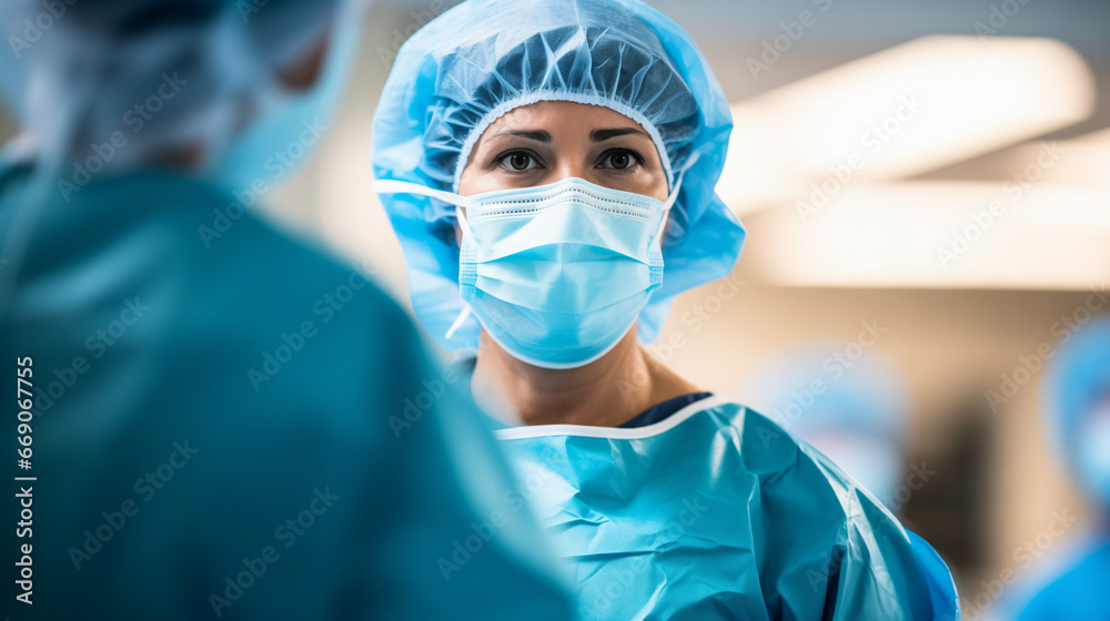 A close-up of a doctor at the operating table A close-up of a doctor at the operating table
