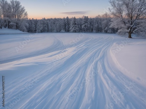 Winter Wonderland Unveiled: Journey into the Sunlit Magic of Snowy Scenery!