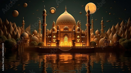 3d Illustration Ramadan Poster Design