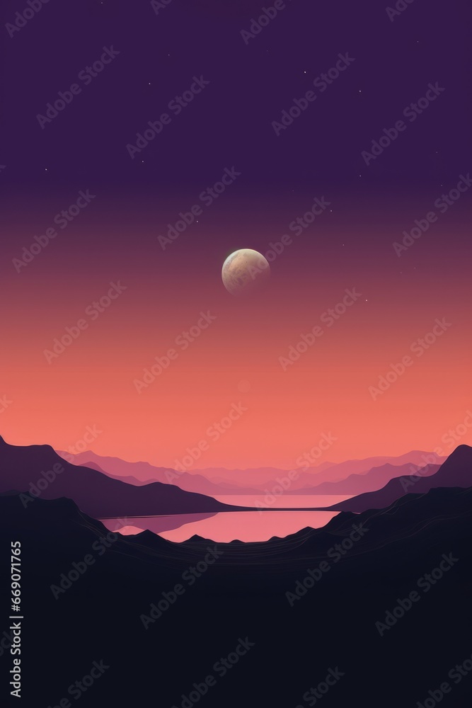 sunrise on some unknown planet in an unknown galaxy