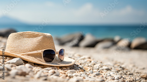 Hat on beach