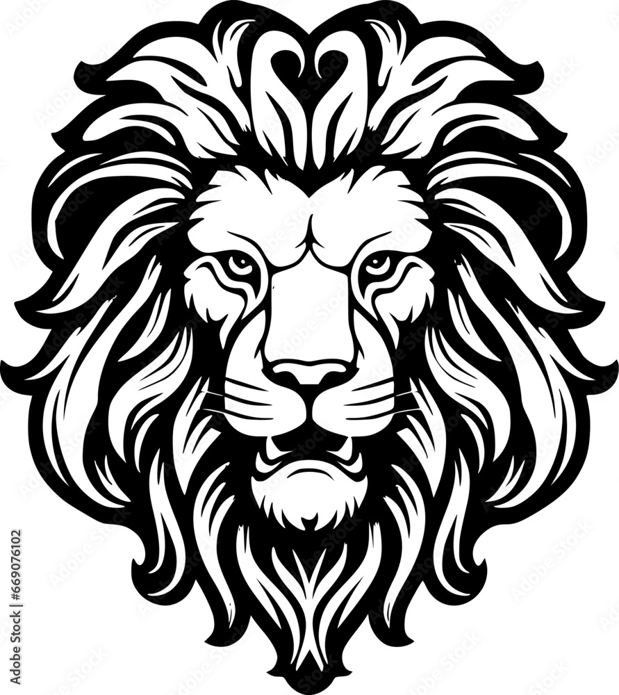 Lion | Minimalist and Simple Silhouette - Vector illustration Lion | Minimalist and Simple Silhouette - Vector illustration