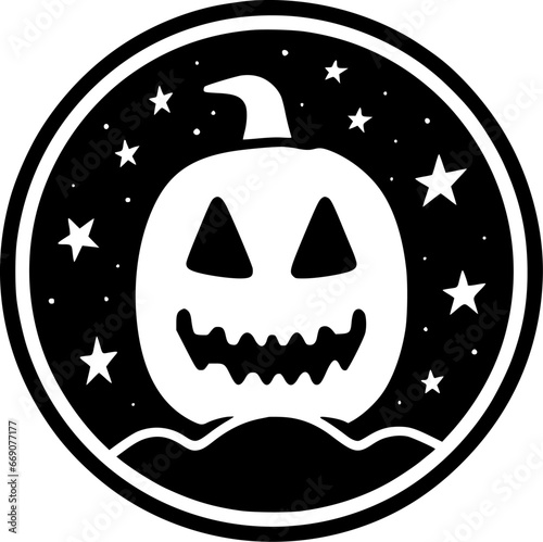 Halloween | Minimalist and Simple Silhouette - Vector illustration