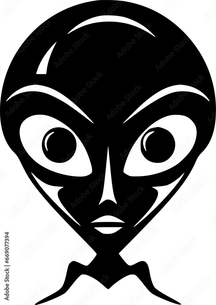 Alien - High Quality Vector Logo - Vector illustration ideal for T-shirt graphic Alien - High Quality Vector Logo - Vector illustration ideal for T-shirt graphic