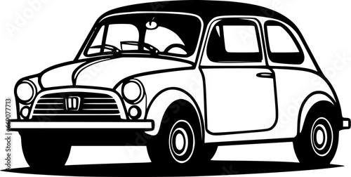 Car - Minimalist and Flat Logo - Vector illustration