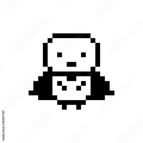 Wallpaper Mural ドット絵のキャラ(マントをしたヒーロー) Torontodigital.ca