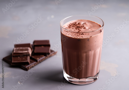 Cocoa Smoothie with chocolate 