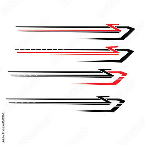 vector vinyl livery strips decal stickers for car body wrapping