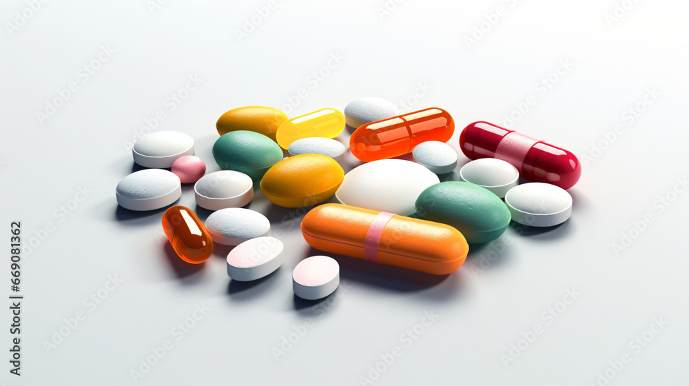 Collection Of Various Medical Tablets
