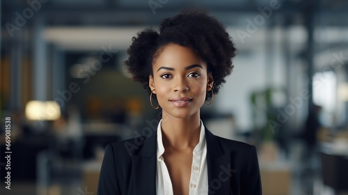 Portrait of a young African American businesswoman 