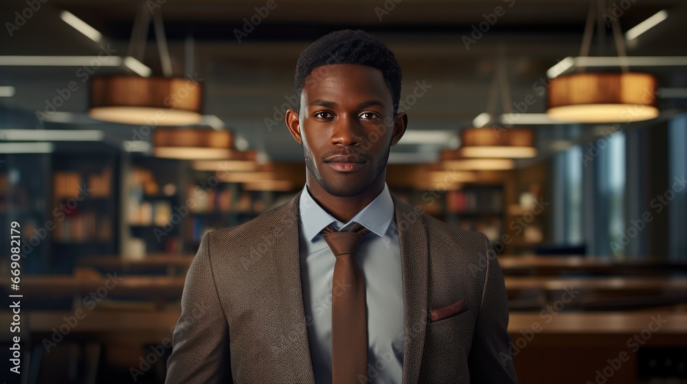 Portrait of a young African American businessman Portrait of a young African American businessman