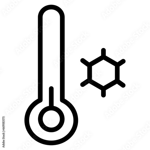 temperature line icon