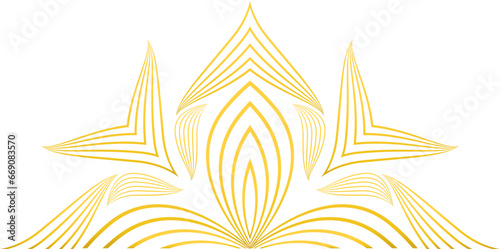 luxury golden flower petal