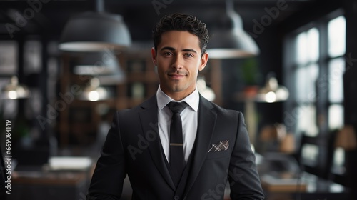 Portrait of a young Mexican businessman 
