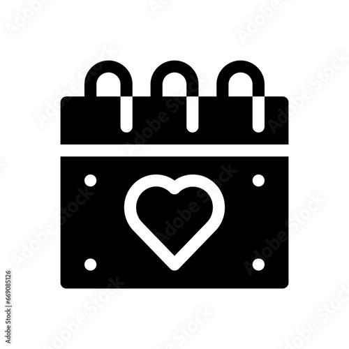 wedding day glyph icon