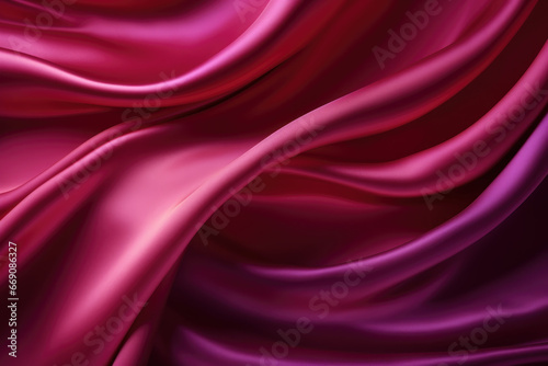 smooth pink satin folds background