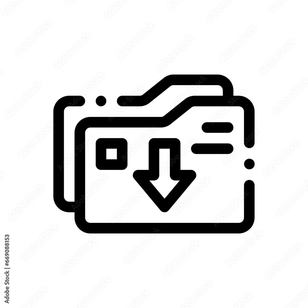 download line icon download line icon