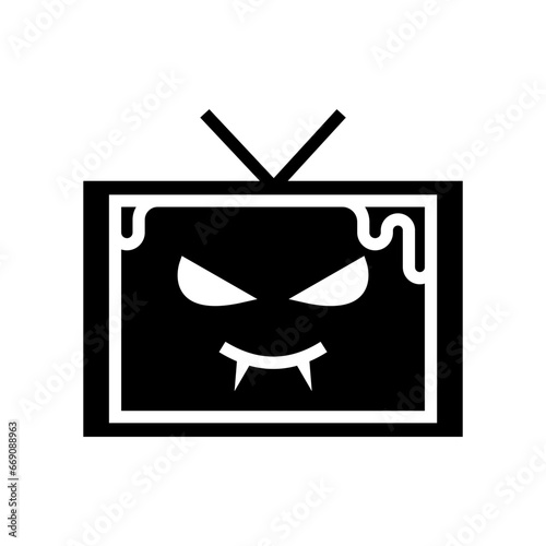icon zombie tv halloween, Halloween icon, Spooky, Scary, Horor, Simple and Minimalist icon
