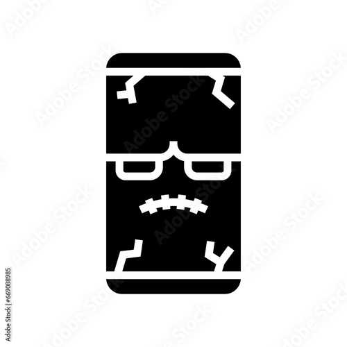 icon zombie phone halloween, Halloween icon, Spooky, Scary, Horor, Simple and Minimalist icon