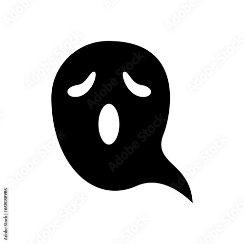 icon ghost boo halloween, Halloween icon, Spooky, Scary, Horor, Simple and Minimalist icon
