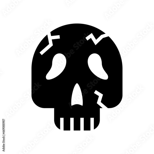 icon skull scream halloween, Halloween icon, Spooky, Scary, Horor, Simple and Minimalist icon