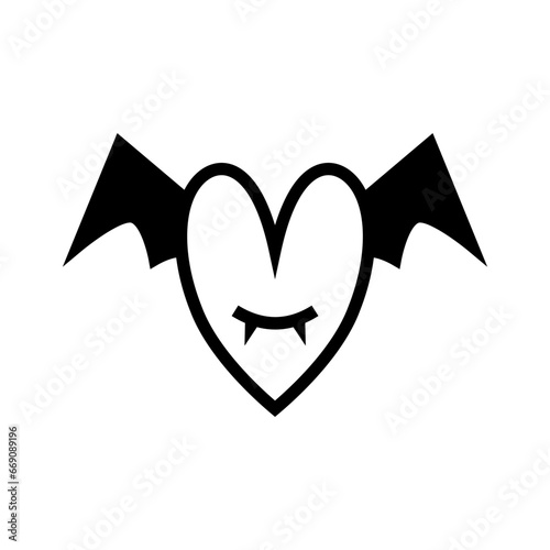 icon devil love halloween, Halloween icon, Spooky, Scary, Horor, Simple and Minimalist icon