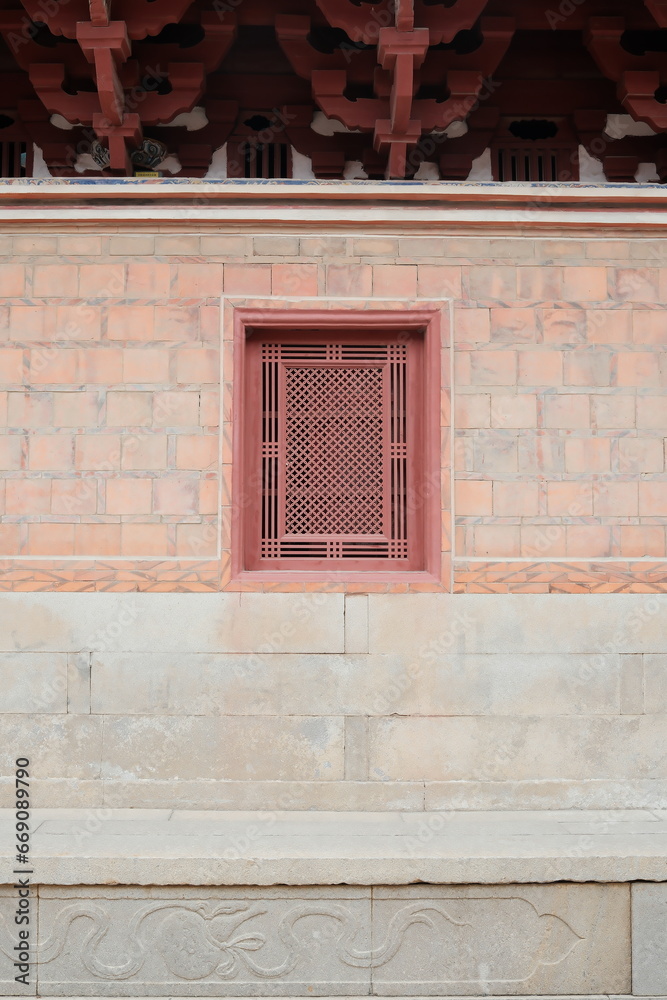 Fototapeta premium old window in the wall