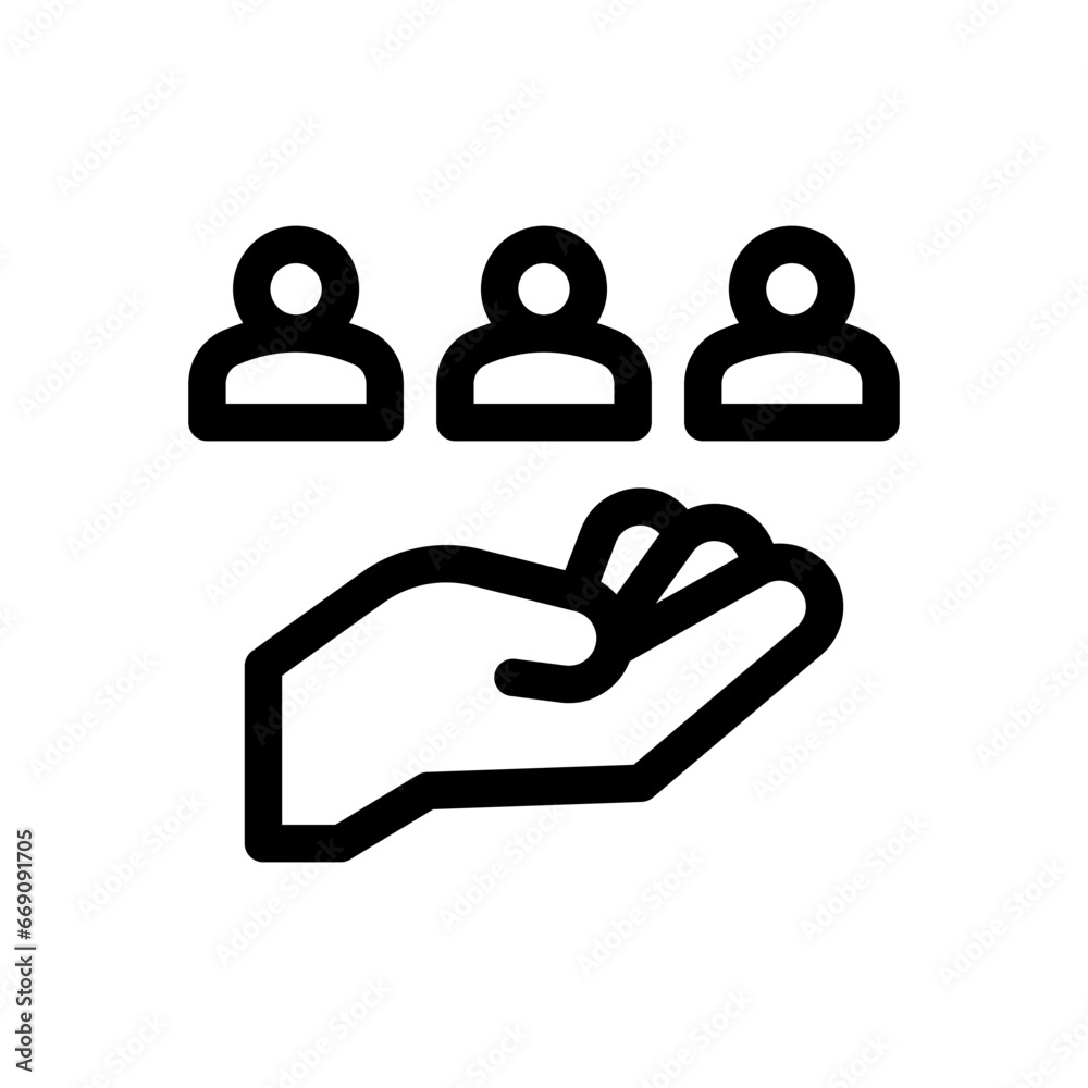 teamwork line icon teamwork line icon