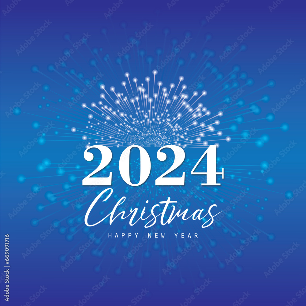 Merry Christmas and happy new year banner background with Xmas festive decoration