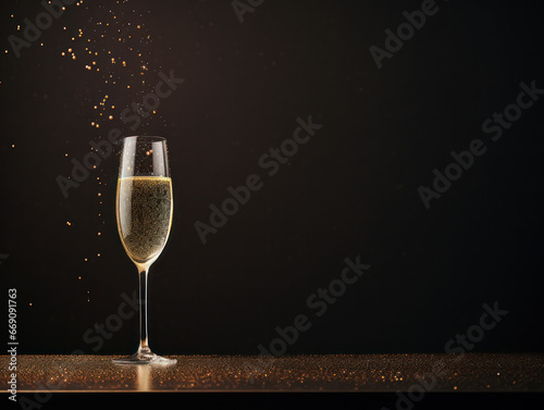 New years eve party new year spark champagne generatieve ai