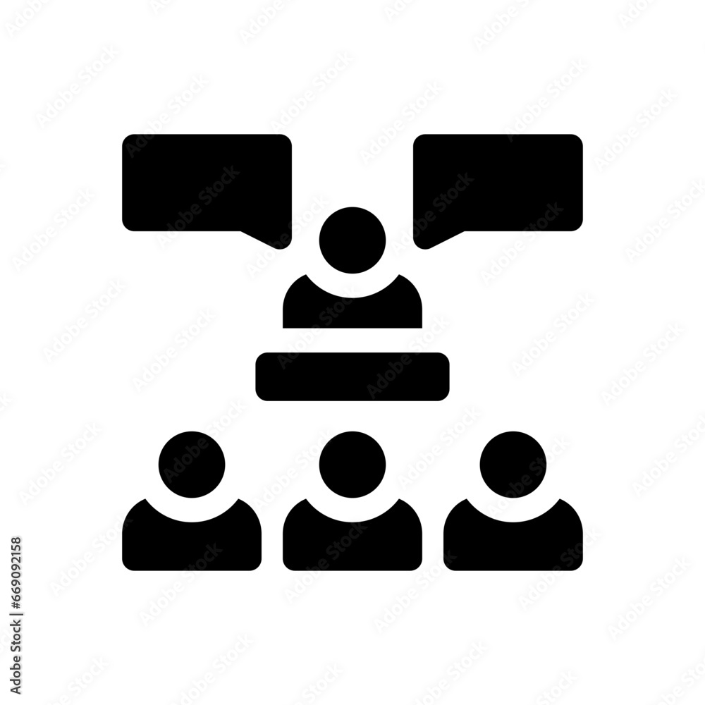 conference glyph icon conference glyph icon