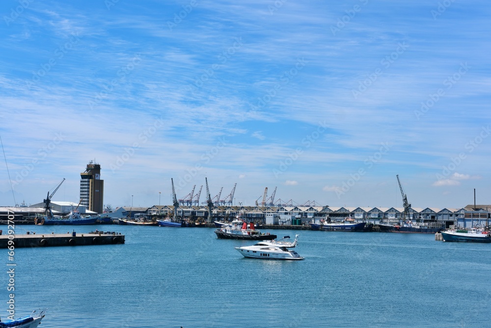  The Harbour at the Waterfront is a full-service general cargo port with modern facilities required by shipping traffic.