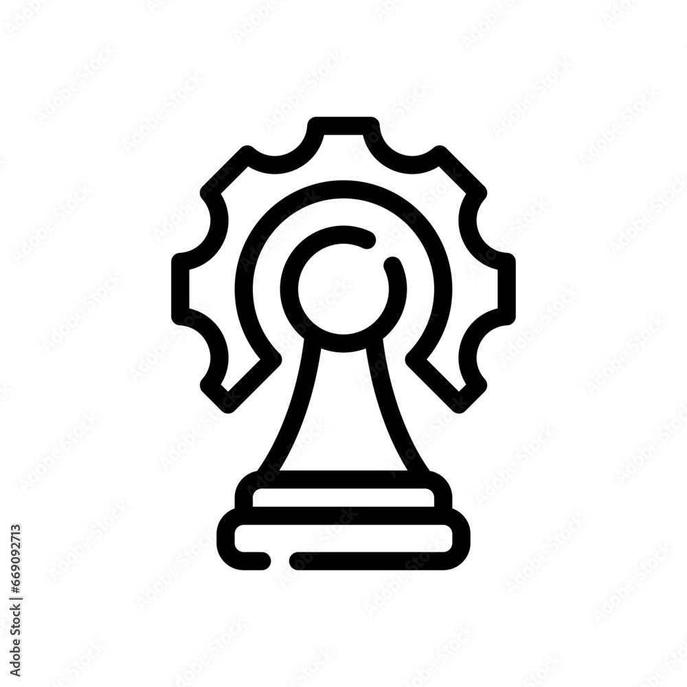 strategy line icon strategy line icon