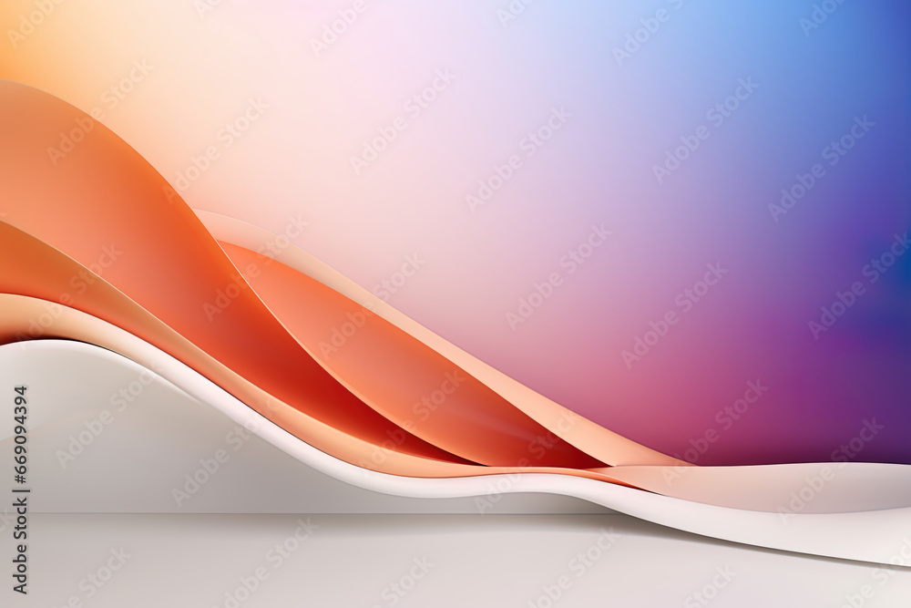 Obraz premium Elegant and modern 3D fluid wave abstract background, luxury style, futuristic shapes 3d banner