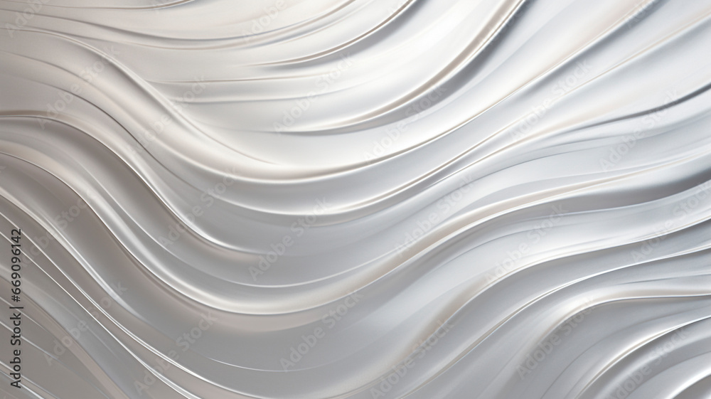Fototapeta premium Silver background image in minimalist style. Generative AI