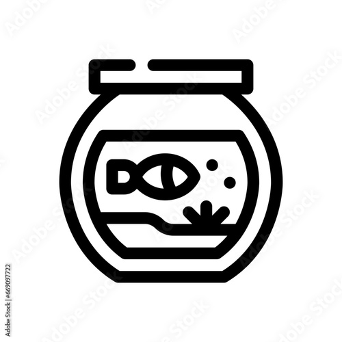 aquarium line icon