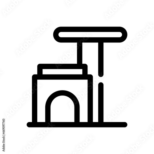 scratching line icon