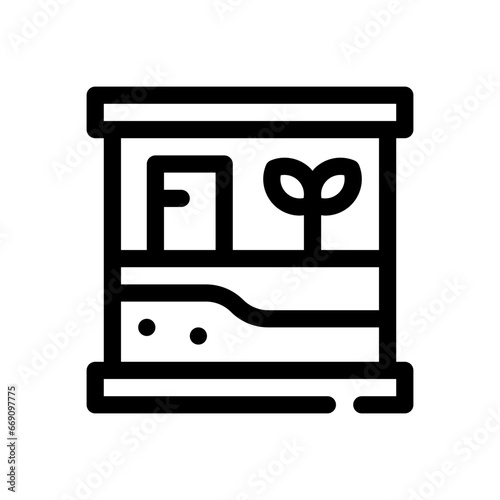 terrarium line icon