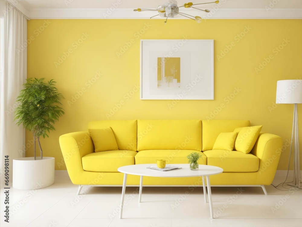 Fototapeta premium monochrome house interior design